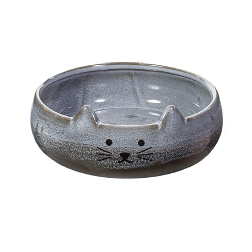 Image of Sass & Belle Mojave Cat Pet Bowl - Decorative Stoneware Feeding Dish Stylish Home Decor Accessory Ombre Design Ideal Cat Bowl For Modern Interiors And Thoughtful House Gifts