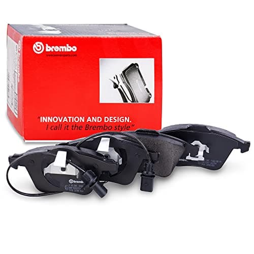 Image of Brembo P85084 Front Alloy Steel Brake Pad - Set of 4, ECE-R90 Compliant
