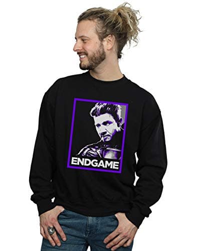 Image of Marvel Men's Avengers Endgame Hawkeye Poster Sweatshirt Black Large