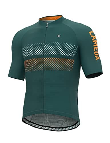 Image of LAMEDA Cycling Jersey Mens Tops for Men Top Mountain Bike Cycle Shirts Shorts Sleeve Cycles Racing Bikes Clothes MTB Running Gilet Summer Shirt Clothing Breathable Mens Blue M