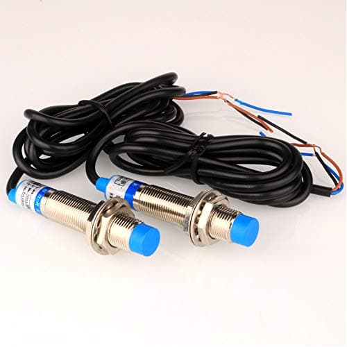 Image of Gebildet 2pcs Metal Inductive Proximity Sensor Detector Switch LJ12A3-4-Z/BX 4mm 6-36VDC 300mA NPN Normally Open (NO) 3 Wires