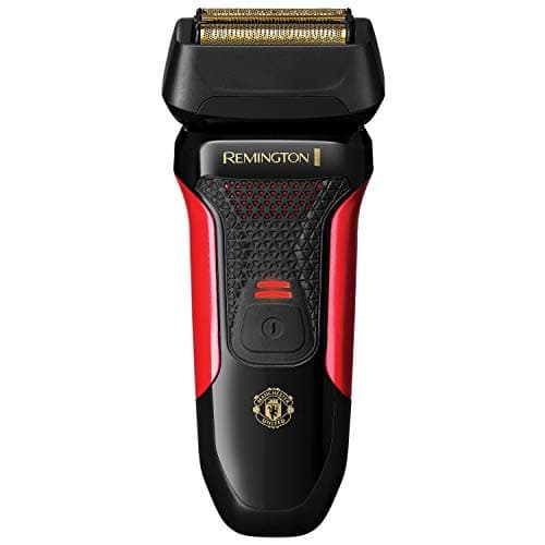 Image of Remington F4 Manchester United Edition Electric Shaver for Men, 100% Waterproof Cordless Foil Razor with Pop-Up Trimmer, F4005