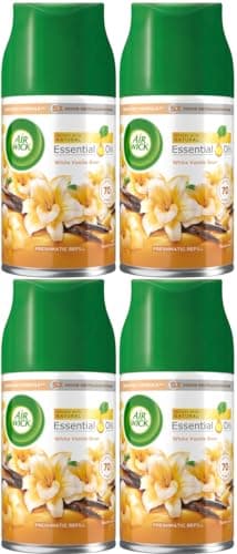 Image of Air Wick Freshmatic Refills White Vanilla Bean Air Freshener 250ml, Pack of 4, 4 x 250ml