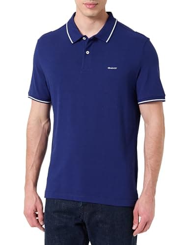 Image of GANT Tipping SS Pique Polo Shirt