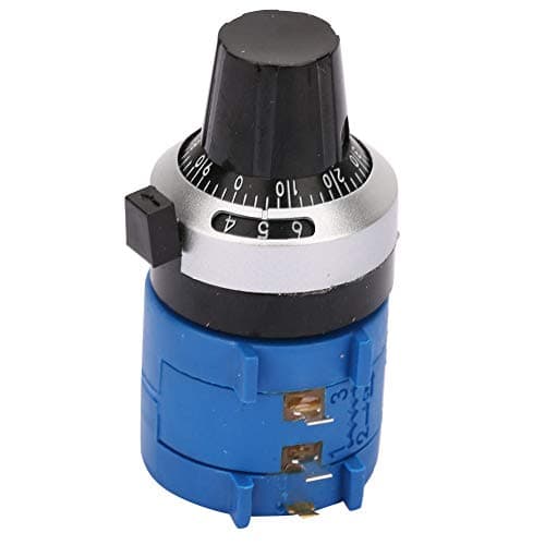 Image of 3590S-2-101L Multiple Circles Rotary Wire Wound Precision Potentiometer,100Ohm Precision Multi Turn Wirewound,3PCS knob
