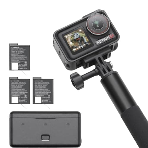 Image of DJI Osmo Action 5 Pro Adventure Combo, 4K Action Camera 1/1.3" Sensor, Stabilization Vlogging Camera, Dual OLED Touchscreens, Waterproof Camera for Travel, 12h Extended Battery Life With 3 Batteries