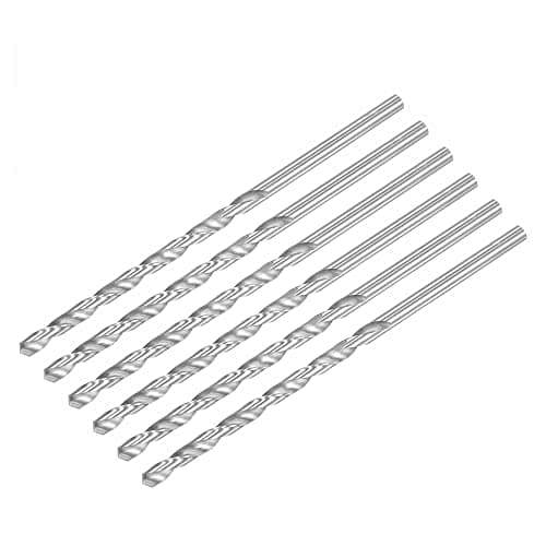 Image of sourcing map HSS(High Speed Steel) Extra Long Twist Drill Bits, 6mm Drill Diameter 160mm Length 6 Pcs