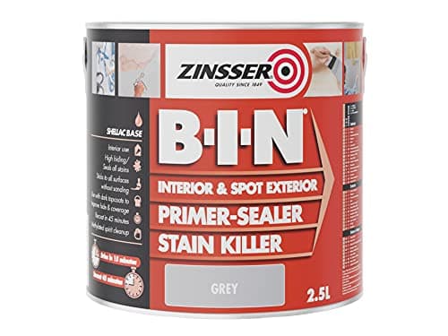 Image of Zinsser BIN Primer-Sealer & Stain Killer 1 Litre - Grey