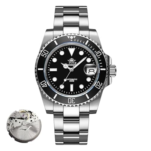 Image of ADDIESDIVE Luxury Men's Automatic Watch 8215 Mechanical Watches Men's Analog Diver's Watch with Stainless Steel Bracelet AD2503