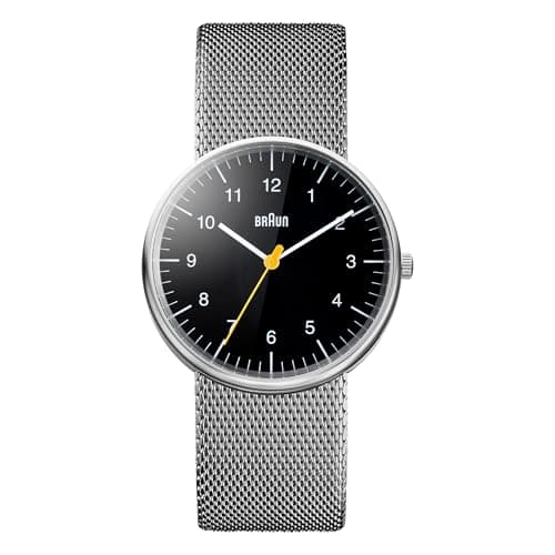Image of Braun Mens Quartz Watch, Analogue Classic Display and Stainless Steel Strap BN0021BKSLMHG