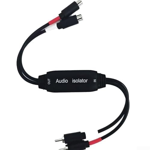 Image of 3.5mm Audio Ground Loop Noise Isolator for Car Home Stereo丨 Hum Filter with 30cm Cable丨 -and-Play Adapter to Remove Static and for Clear Sound(Double-headed)