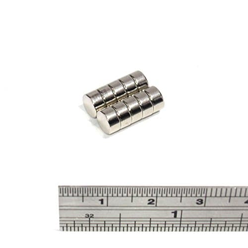 Image of Spider Magnetics Ltd 10 x Super Strong Circular Disc Mini Neodymium Magnets 6mm x 3mm Fridge Grade N35