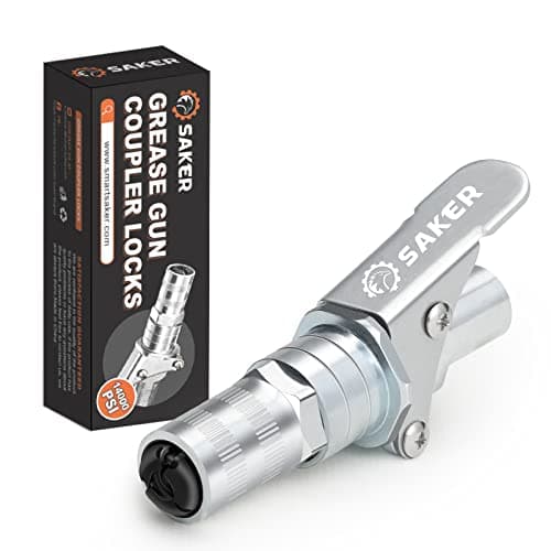 Image of Saker Grease Gun Coupler-Upgrade to14000 PSI,Duty Quick Release Grease Couplers,Compatible with All Grease Guns 1/8" NPT Fittings(1 PC)
