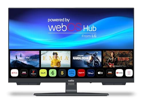 Image of Cello 24 inch Smart Frameless HD Ready 720p TV C2424WSH, Mains Powered, WebOS by LG, Freeview Play, FreeSat, Bluetooth, Pitch Perfect Speakers, UK Made, Ideal for Kitchen, Bedroom or Small Spaces