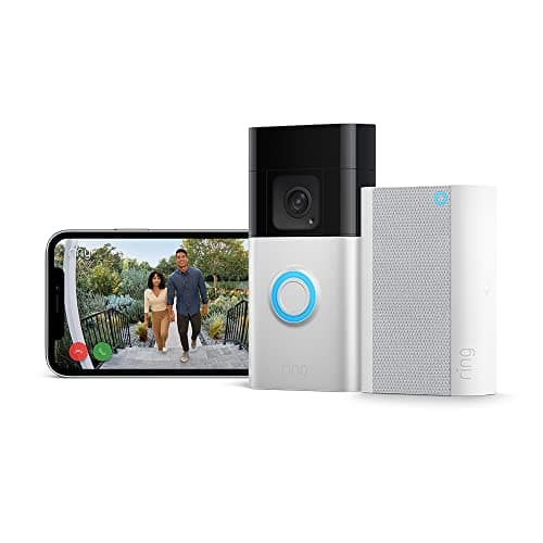 Image of Ring Battery Video Doorbell Plus (Newest gen) + Chime Pro | DIY Wireless Video Doorbell Camera with 1536p HD Video, Head-To-Toe View, Quick Release Battery Pack | Easy to install (5min)