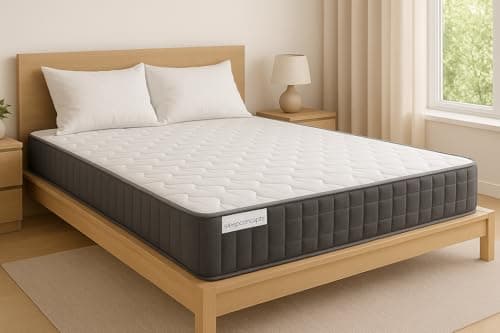 Image of Sleep Concepts Memory Foam Mattress Hybrid Sprung 3ft Single 4ft6 Double 5ft King 6ft (Single)
