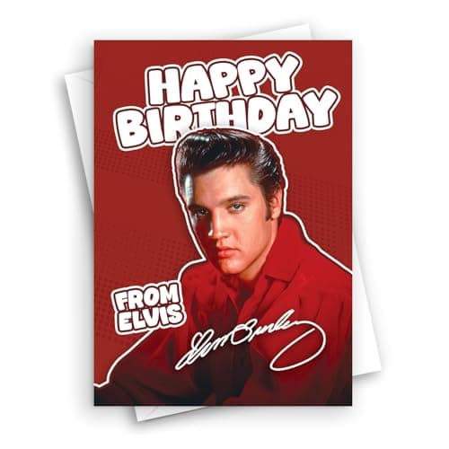 Image of HWC Trading Elvis Presley Musician Fan Happy Birthdays Cards Celebrations Geetings Gifts - A5 (ID-005673)