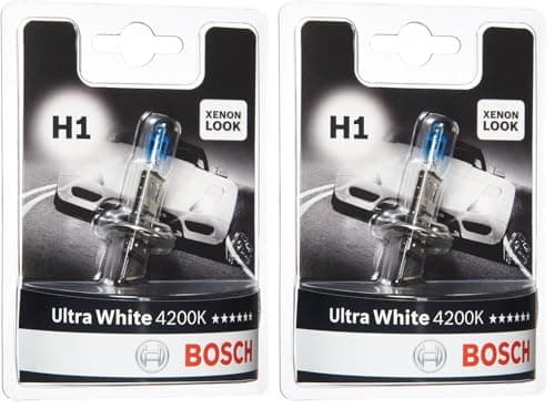 Image of Bosch H1 (448) Ultra White 4200K headlight bulb - 12 V 55 W P14,5s - 1 bulb (Pack of 2)
