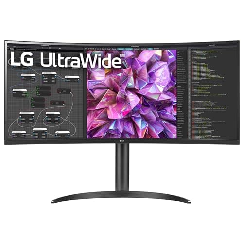 Image of LG UltraWide PC Monitor Curved 34WQ75C, 34 Inch, 21:9 QHD 1440p, IPS Display, sRGB 99% (Typ.), HDR 10, Eye-care features, USB Type-C, RJ45 LAN, HDMI, DisplayPort, 7W Stereo Speakers, Ergonomic Design