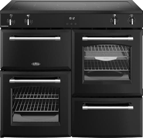 Image of Belling Farmhouse 100cm Electric Induction Range Cooker - Black