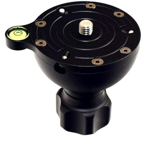 Image of Desmond DHB-75S 75mm Leveling Half Ball Adapter for Video Bowl Tripod Short Handle + Bubble Level