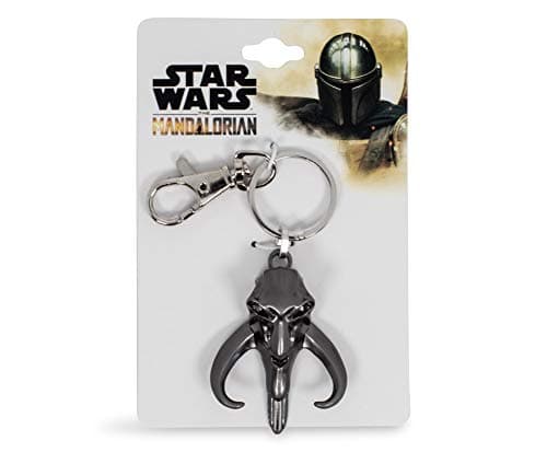 Image of Star Wars Mandalorian Mythosaur Logo 3D Flat Back Heavy Duty Metal Car Keychain