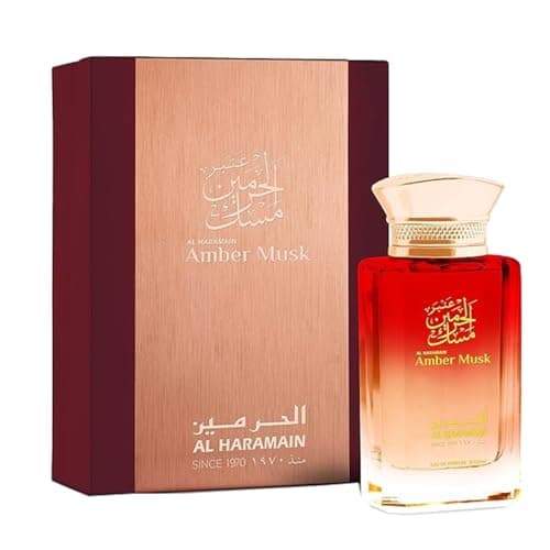 Image of Al Haramain Amber Musk Eau de Parfum 100ml | Luxury Arabian Unisex Perfume | Long-Lasting Amber, Musk & Oud Fragrance with Fruity Notes | Premium Oriental Perfume Spray for Women & Men | Elegant Gift