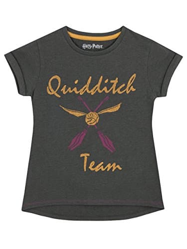 Image of HARRY POTTER Girls Quidditch T-Shirt, Multicoloured, 11-12 Years