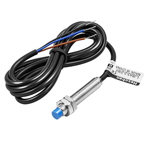 Image of Heschen M8 Inductive Proximity Sensor Switch, Non-Shield Type, LJ8A3-2-Z/BX-DC5V, Detector 2mm, 5VDC 200mA, NPN Normally Open(NO), 3 Wire