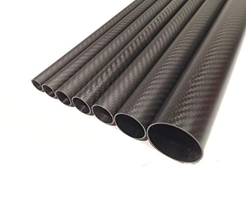 Image of (Matt Finish) OD 32mm x ID 30mm x 1000mm (1 M) 3k Carbon Fiber Tube (Roll Wrapped) UK Stock~