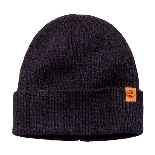 Image of Timberland Men's Fisherman Beanie Beanie hat, Schwarz,