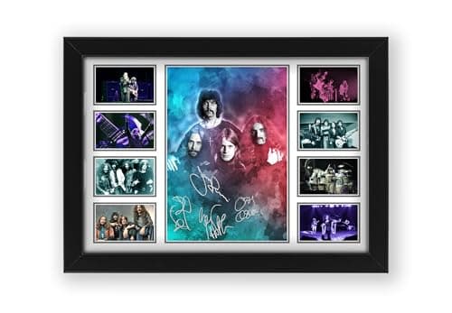 Image of Black Sabbath Signed Poster Print - Limited Edition Autograph Fan Gift – Collectible Memorabilia Merchandise (Unframed A4 (30x21cm))