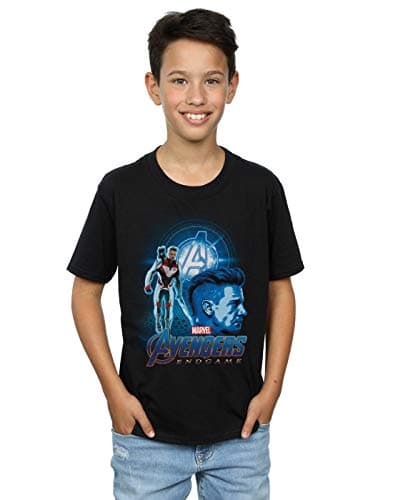 Image of Marvel Boys Avengers Endgame Hawkeye Team Suit T-Shirt Black 7-8 Years