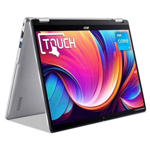 Image of acer Chromebook Spin 314, 14-inch WUXGA Touchscreen, Intel N100, 4GB RAM, 128GB Storage, 360° Convertible, Chrome OS (Renewed)