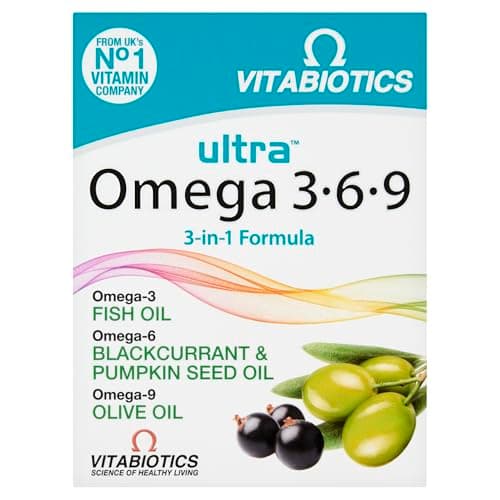 Image of Vitabiotics Ultra Omega 3-6-9 3-in-1 Formula Capsules