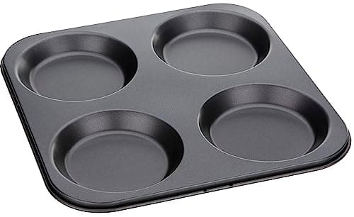 Image of Jocbinltd 5501 4 Cup Yorkshire Pudding Tray , Black