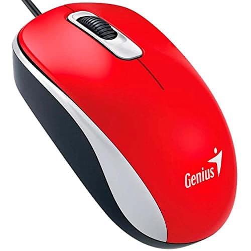 Image of Genius DX-110 PC Mouse, PC/Mac, 2 Ways, Red, 31010116104