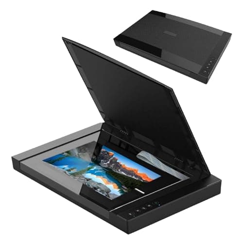 Image of LHQYA Flatbed Scanner, Photo and Document Scanner, OCR Text Recognition/2400x2400 Dpi/Max Scanning Area A3, for Windows, Mac Driver Available