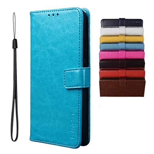 Image of Case for Alcatel 1SE 2020 Wallet Case, PU Leather with Magnetic Closure Card Holder Stand Cover, Leather Wallet Flip Phone Cover for Alcatel 1SE 2020-Blue