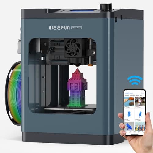 Image of Tina2 Plus 3D Printer, WEEFUN 250mm/s High Speed FDM 3D Printers Fully Open Source, Auto Leveling Mini 3D Printer with WiFi Cloud Print, Fully Assembly 3D Printers for Beginners, Office, Home, School