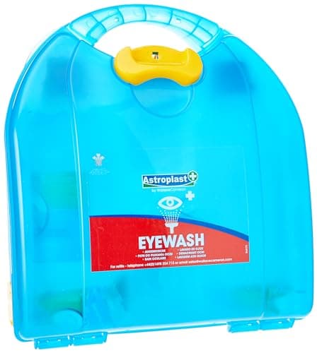 Image of Astroplast Eye Wash First Aid Kit with Two Sterile 500ml Saline Bottles for The Workplace
