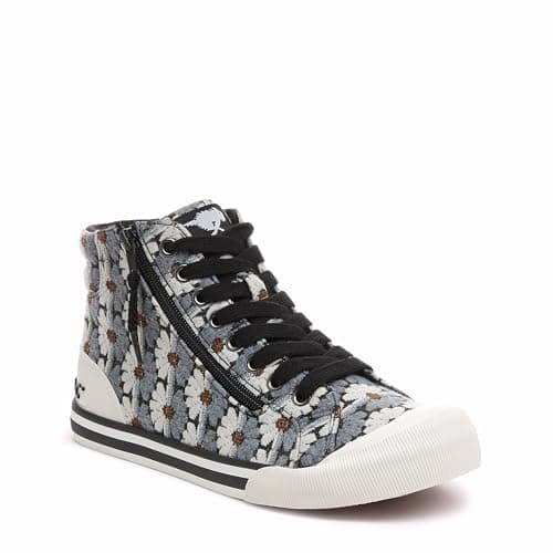 Image of Rocket Dog Womens Jazzin Hi Sneaker, Black Multicoloured, 5 UK