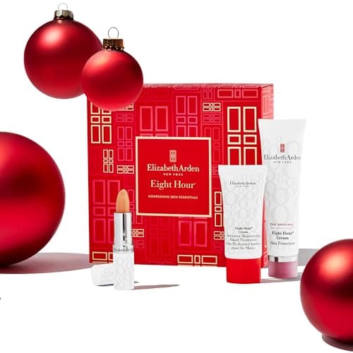 Image of Elizabeth Arden NOURISHING SKIN ESSENTIALS Eight Hour 3-Piece Gift Set, daily hydrating & nourishing skincare, luxury gifting for women