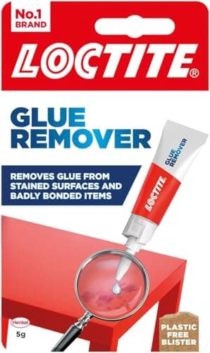 Image of Loctite Glue Remover, Effective Adhesive Remover for Correcting Badly Bonded Items, Practical Sticker Remover for a Range of Surfaces, 1 x 5g
