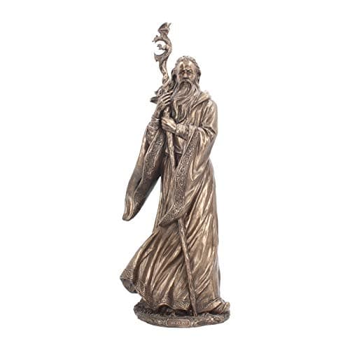 Image of Nemesis Now Merlin Bronze Figurine 47cm Bronze, Bronce