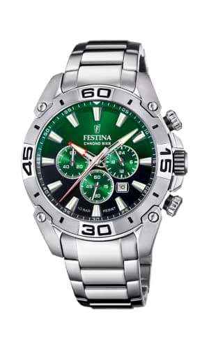 Image of Festina Men's Watch F20543/3 Chrono Bike 316L Stainless Steel Case Silver 316L Stainless Steel Strap Silver