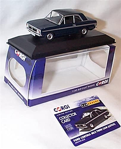 Image of Corgi Vanguards F0RD Cortina Mk2 Lotus Twin Cam Anchor Blue vehicle 1:43 scale diecast model