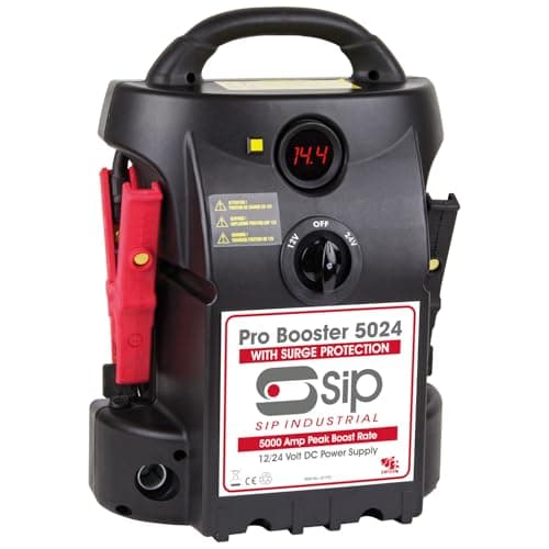 Image of SIP Pro 5024 Start Booster, Battery Booster Jump Starter Power Pack 12V/24V 5000A/2500A