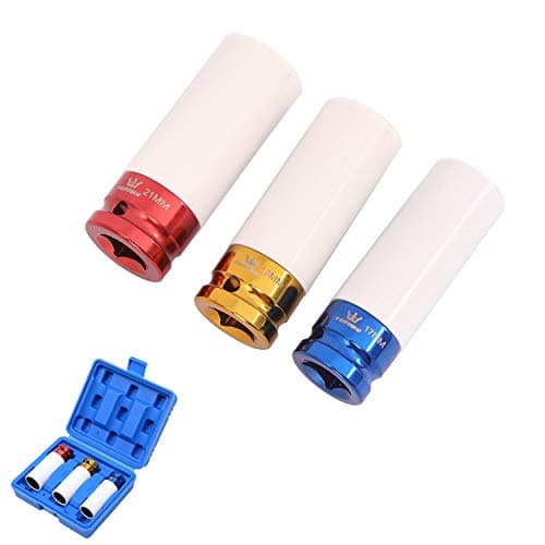 Image of TOPWAY Alloy Wheel Impact Socket Set 3pc 1/2" Sq Drive