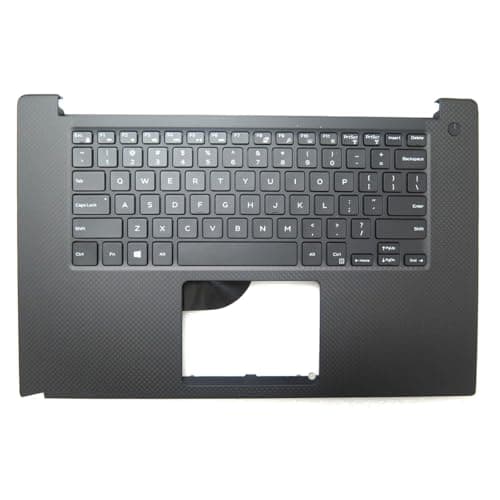 Image of RTDPART Laptop Palmrest For DELL XPS 15 9550 Precision 5510 0KYN7Y KYN7Y AQ1BG000101 With English US Keyboard Black Without Touchpad Upper Case New